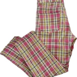 Pink Plaid Pants